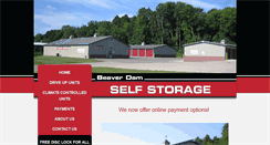 Desktop Screenshot of beaverdamselfstorage.com